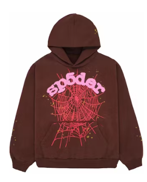Sp5der Web Hoodie Brown
