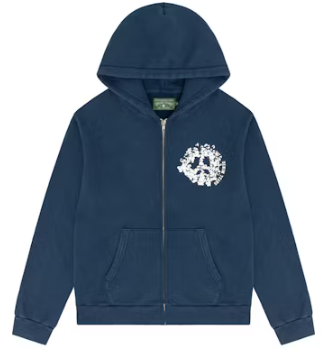 Denim Tears Denim University Zip Hoodie Navy