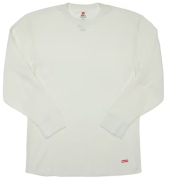 Supreme Hanes Thermal Crew (1 Pack) Natural