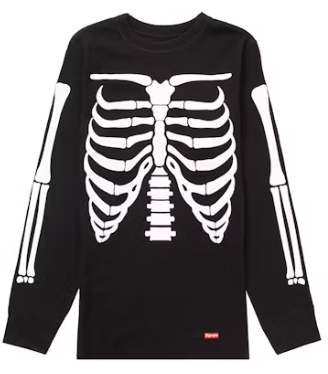 Supreme Hanes Bones Thermal Crew (1 Pack) Black