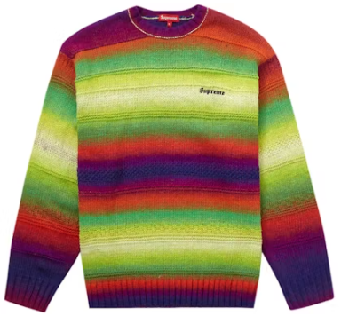 Supreme Gradient Stripe Sweater Multicolor