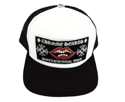 Chrome Hearts Chomper Hollywood Trucker Hat Black/White