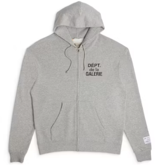 Gallery Dept. French Zip Hoodie Heather Grey