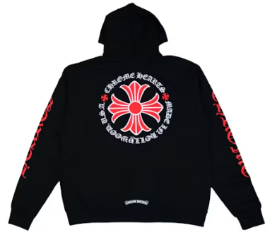 Chrome Hearts Made In Hollywood Plus Hoodie Black Red