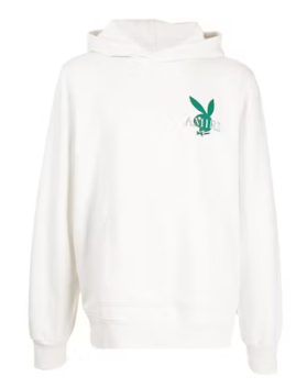 AMIRI Playboy Logo Hoodie White Green Multi