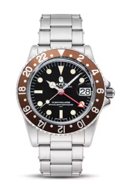 BAPE Classic Type 2 Bapex Watch Brown