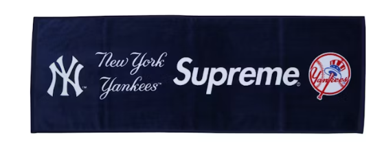 Supreme New York Yankees Hand Towel Navy