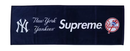 Supreme New York Yankees Hand Towel Navy