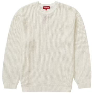 Supreme Open Knit Small Box Sweater White