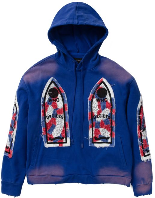 Who Decides War Glory Fabricated Hooded Pullover Royal Blue