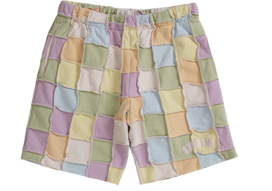 Supreme Reverse Patchwork Sweatshort Multicolor