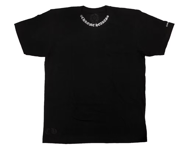Chrome Hearts Neck Logo ("Fuck You" Sleeve) T-shirt Black