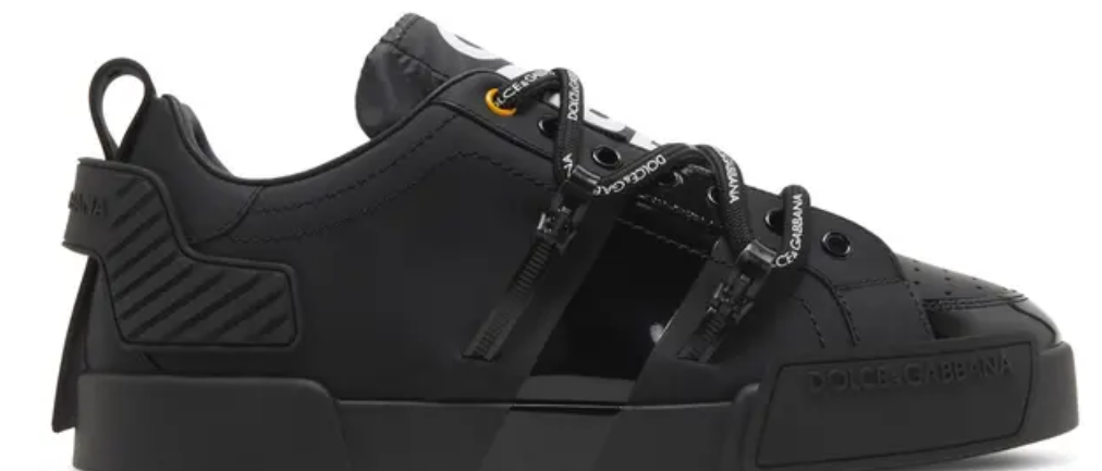 Dolce & Gabbana Portofino Strapped Black White