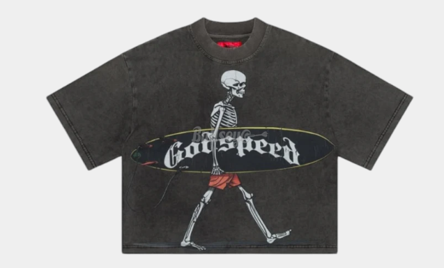 Godspeed Surf Day Washed Grey T-Shirt