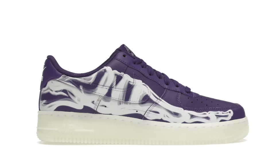 Nike Air Force 1 Low '07 QS Purple Skeleton Halloween (2021)