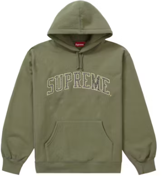 Supreme Stars Arc Hooded Sweatshirt Light Olive