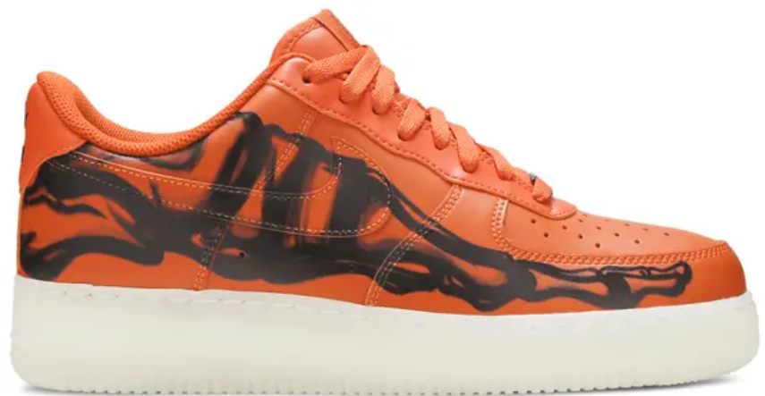 Nike Air Force 1 Low Orange Skeleton Halloween (2020)