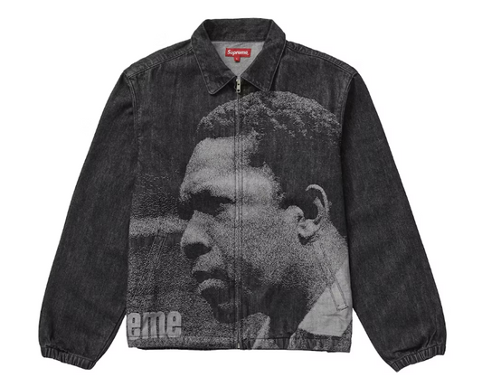 Supreme John Coltrane A Love Supreme Denim Harrington Jacket Black