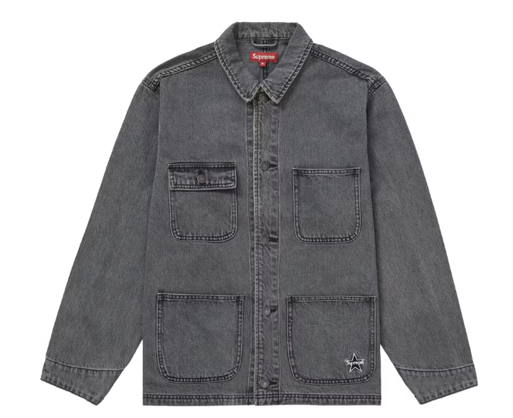 Supreme Denim Chore Coat Coat (SS22) Black