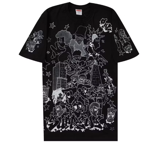 Supreme Downtown Tee Black