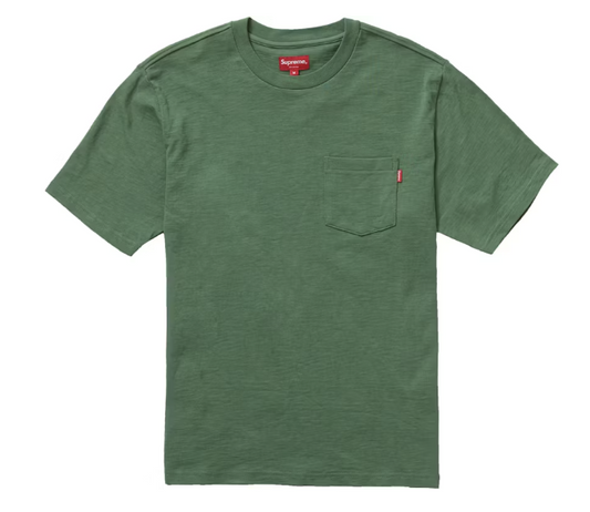 Supreme S/S Pocket Tee Olive