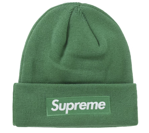 Supreme New Era Box Logo Beanie (FW24) Green