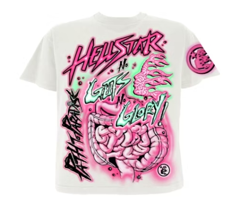 Hellstar No Guts No Glory T-Shirt White