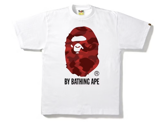 BAPE Color Camo By Bathing Tee White/Red
