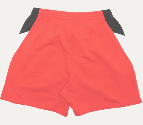 Balenciaga 3B Sports Icon Logo Sweatshorts Red