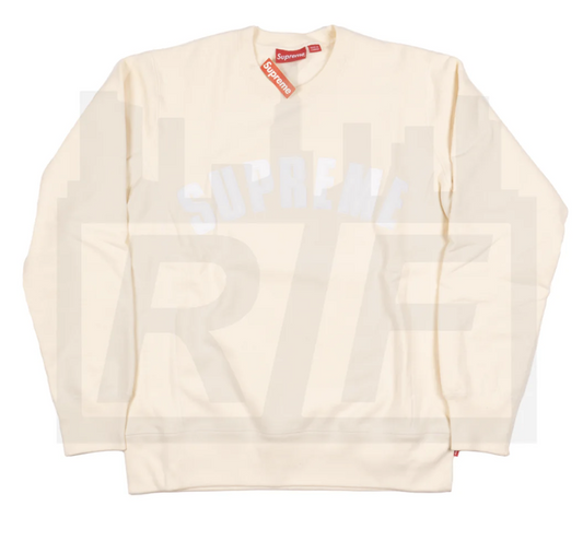 Supreme Arc Logo Crewneck Natural