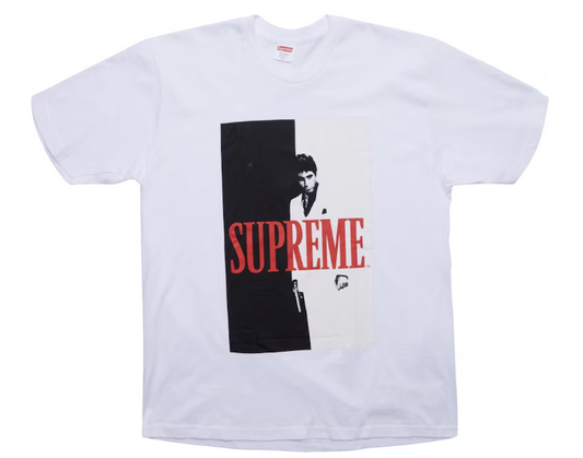 Supreme Scarface Split Tee White