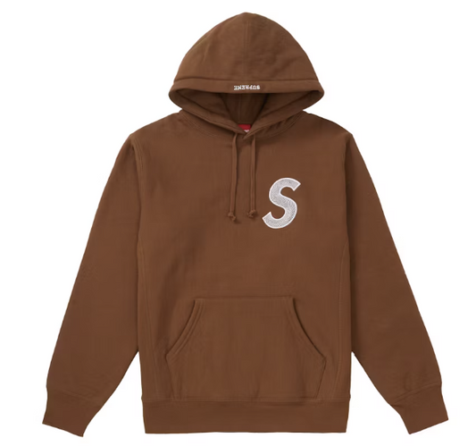 Supreme S Logo Hooded Sweatshirt (FW18) Brown