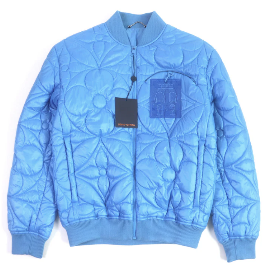 Louis Vuitton Monogram Quilted Blouson Light Blue
