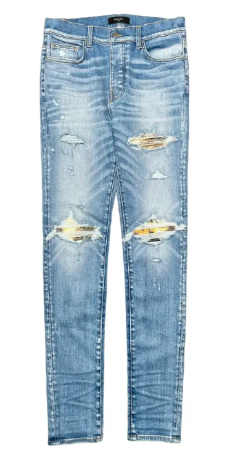 Amiri MX1 Aloha Patch Jeans Indigo