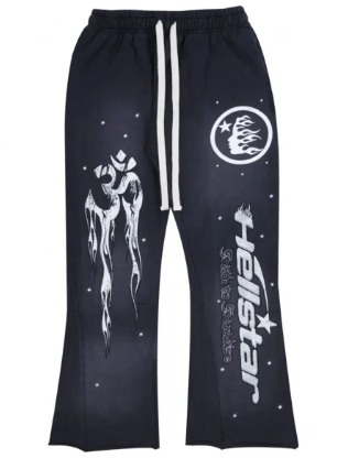 Hellstar Racer Flare Sweatpants Black