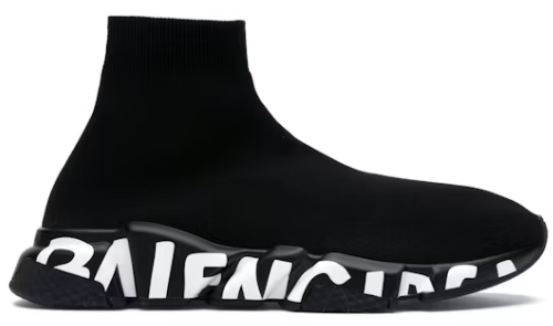 Balenciaga Speed Graffiti Trainers Black