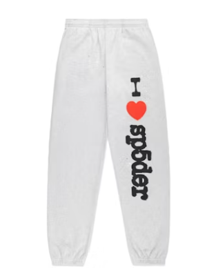 Sp5der I Heart Souvenir Sweatpant Heather Grey