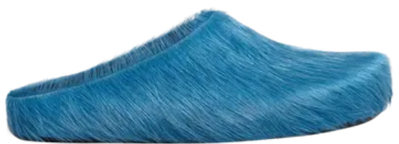 Marni Fussbett Sabot Mules Mineral Blue
