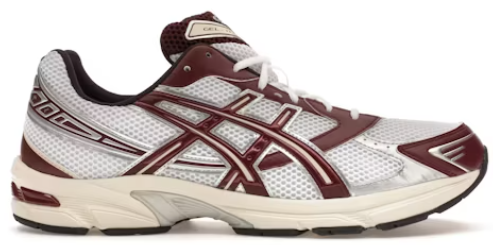 ASICS Gel-1130 White Maroon Banner