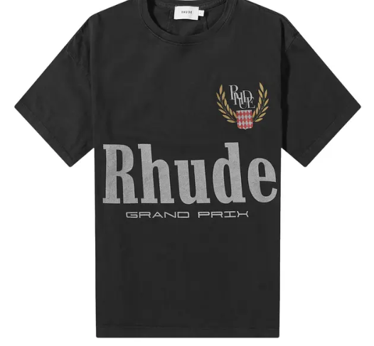 Rhude Grand Prix Tee Vintage Black