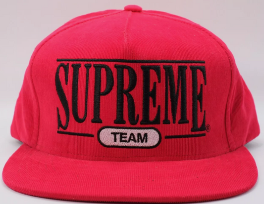 Supreme University 5 Panel Hat Red