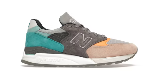 New Balance 998 Grey Blue Yellow