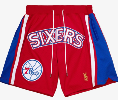 Mitchell & Ness Just Don Philadelphia 76ers 1996-97 Hardwood Classics Shorts Red