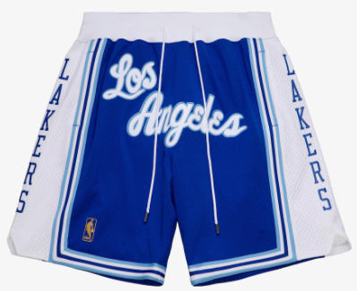 Mitchell & Ness Just Don Los Angeles Lakers 1996-97 Hardwood Classics Shorts Blue