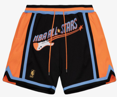 Mitchell & Ness Just Don Black 1997 NBA All-Star Game Hardwood Classics Ninety Six Shorts Black