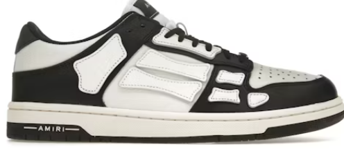 AMIRI Skel Top Low Black White