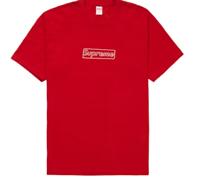 Supreme KAWS Chalk Logo Tee Red
