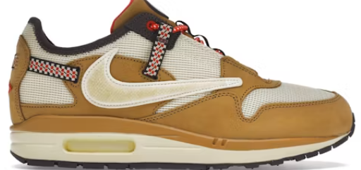 Nike Air Max 1 Travis Scott Cactus Jack Wheat Lemon Drop