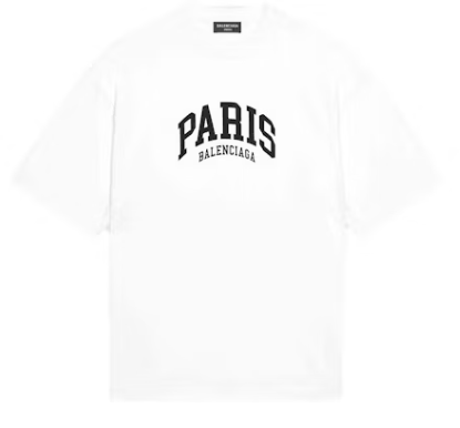 Balenciaga Cities Paris T-shirt White