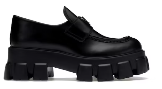 Prada Monolith Loafer Black